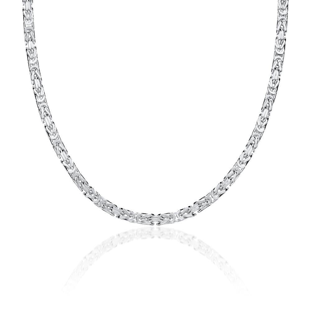 JEWLIX Königsketten KK0035 Halskette Silber 3,5mm massiv