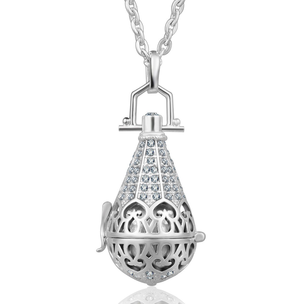 Eudora Harmony Bola Tower Halskette 18mm Zirkonia