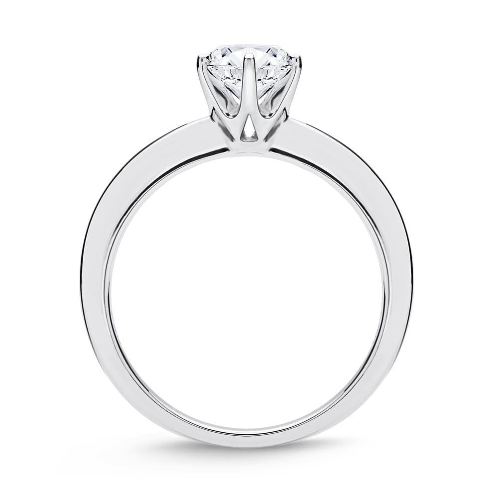 JEWLIX VR0122 Verlobungsring Silber Zirkonia 5,9mm 50mm