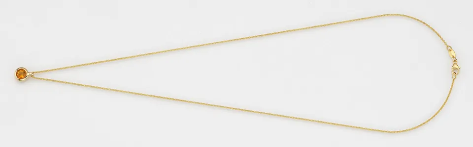 Eugen Rühle Anhänger Citrin 5mm Gelbgold Anhänger 585 GG