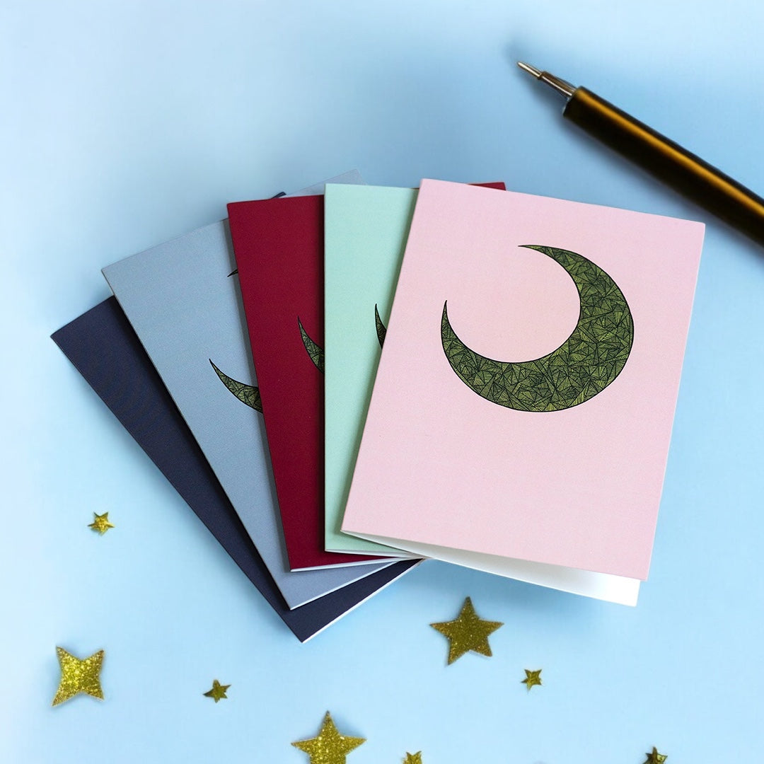 Joy by Corrine Smith Abstract Moon Karten 5er Set A6