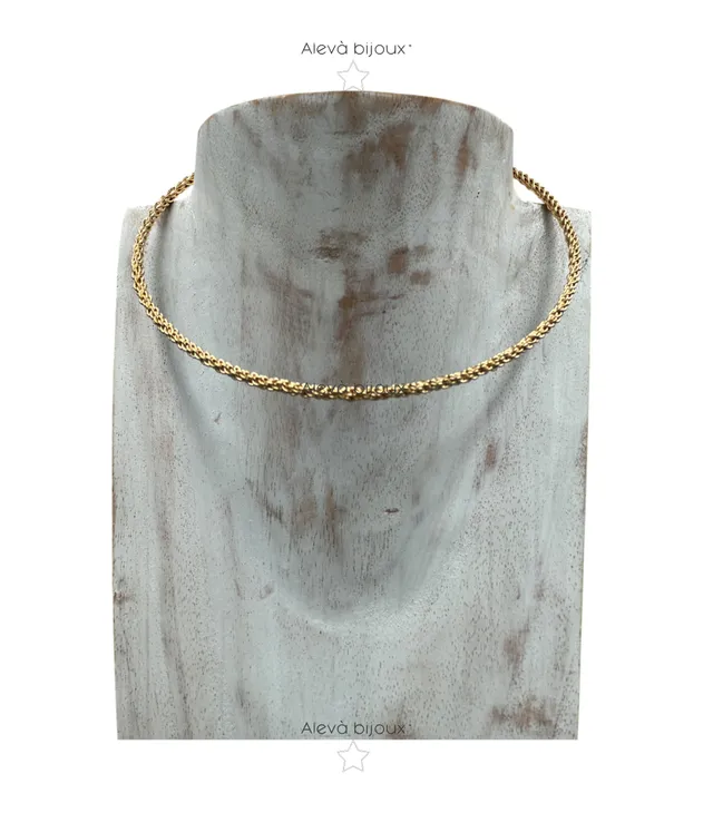 Alevá Bijoux Collane Collarino Torchon Halskette Gold
