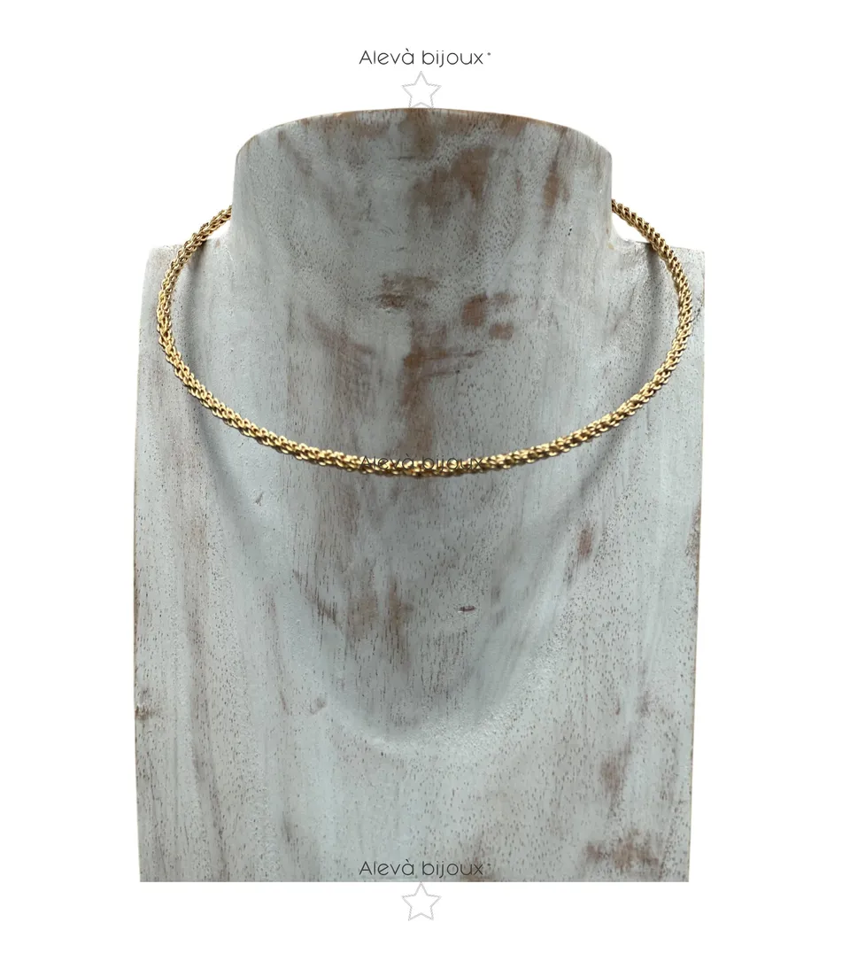 Alevá Bijoux Collane Collarino Torchon Halskette Gold