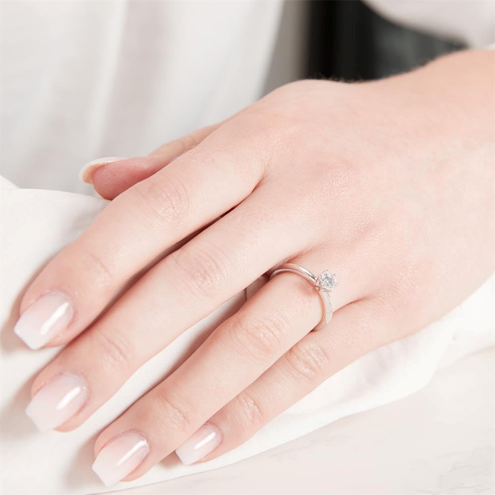 JEWLIX VR0123 Verlobungsring Silber 56mm 5mm Zirkonia