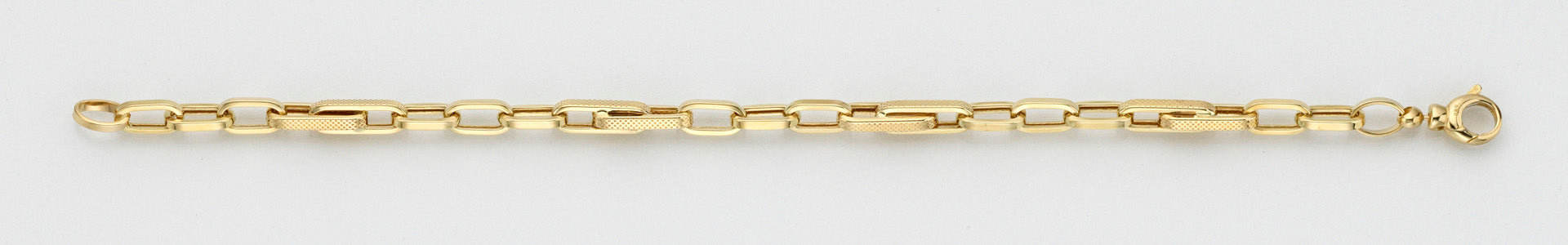 Eugen Rühle Figarokette Fantasie 5mm 585 Gelbgold 45 cm