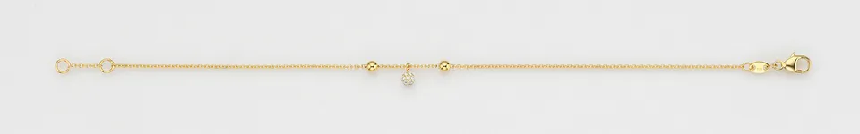 Eugen Rühle Armbänder Armband 0,06ct Gelbgold 585 Kugeln