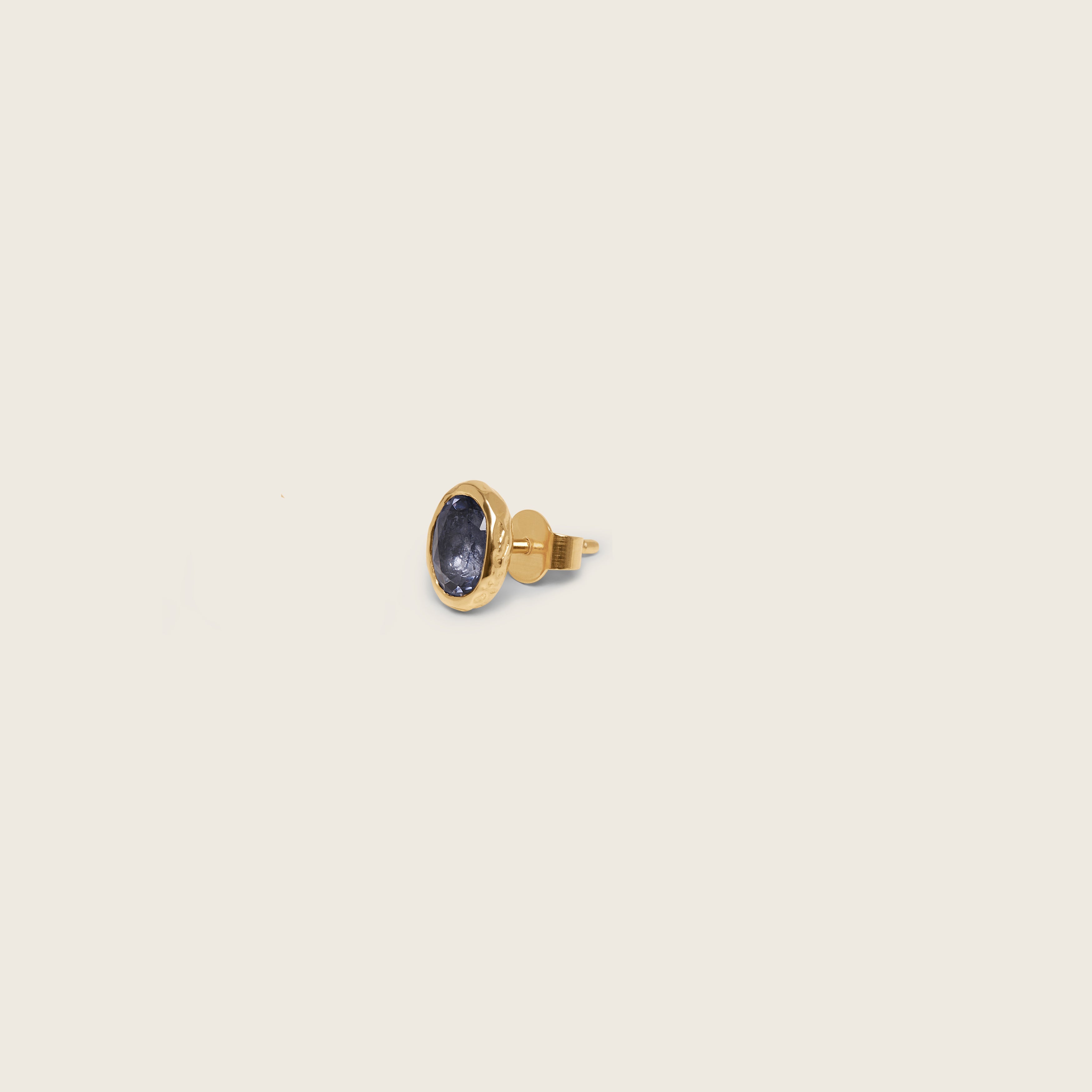Stilnest Iolith Violet Fizz Ohrstecker Single 585 Gold