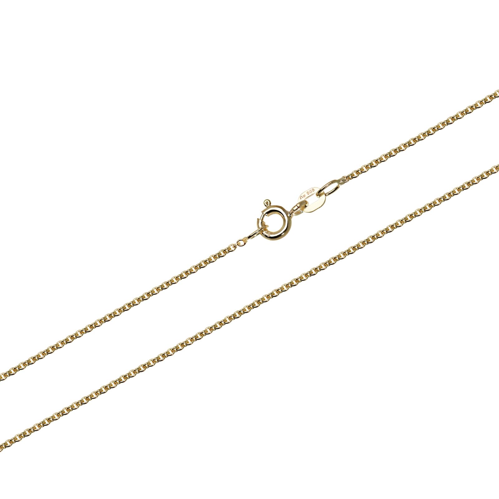 NKlaus Ankerkette 585 Gelbgold 14 Karat Halskette 45 cm 0,8 mm
