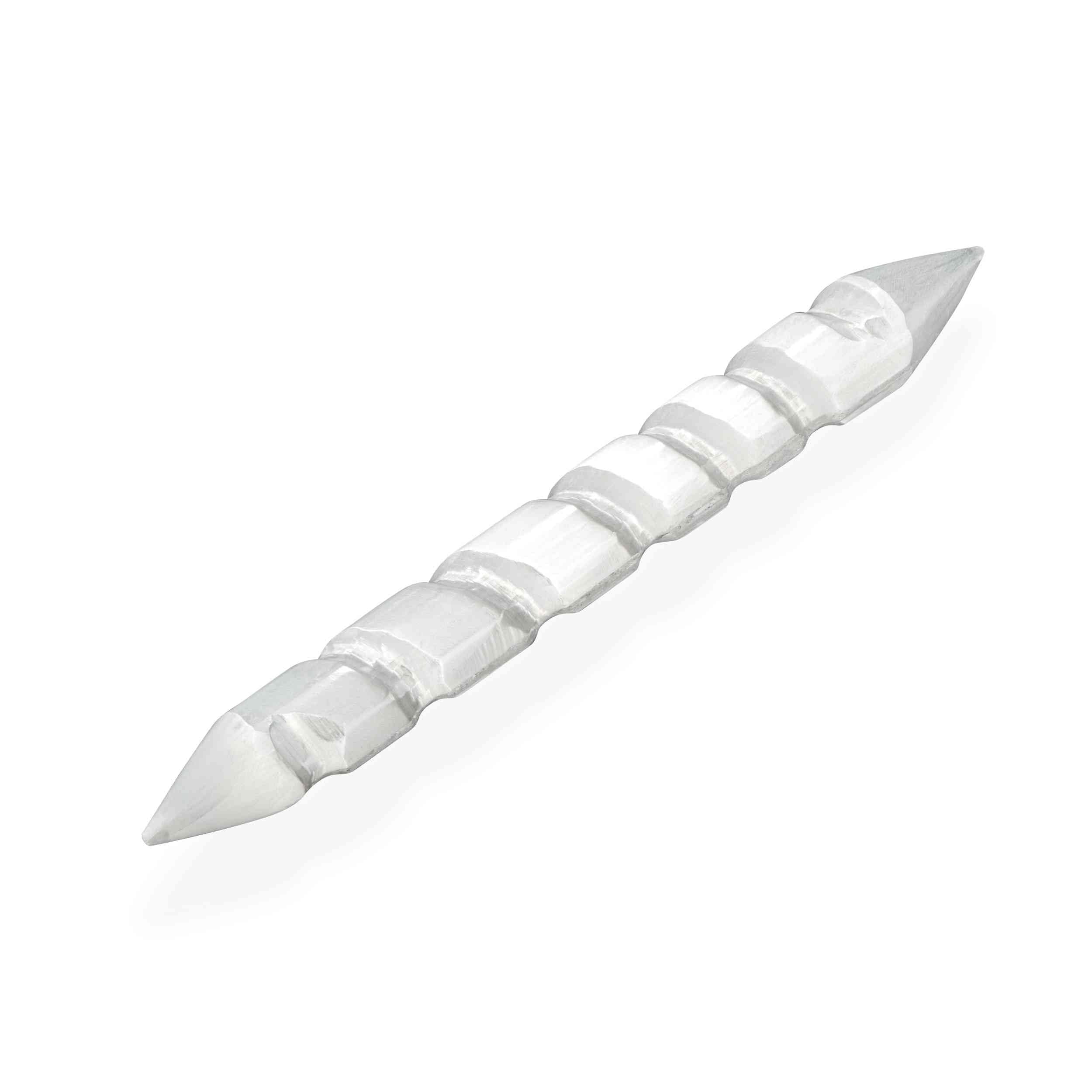 NKlaus Selenit Doppelspitzen Massagestab 14cm Naturstein