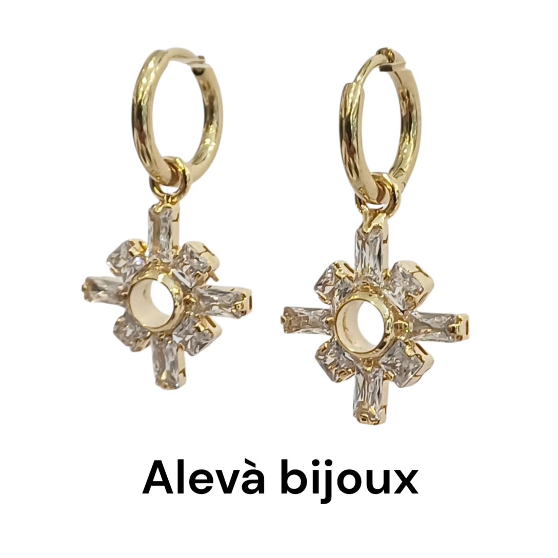 Alevá Bijoux Silvia Ohrringe Creolen 10 mm Zirkonia