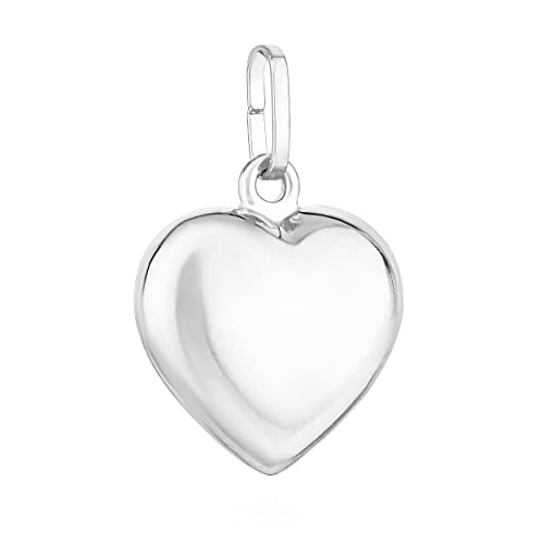 NKlaus Herzanhänger 925 Silber 333 Gelbgold 15x13mm