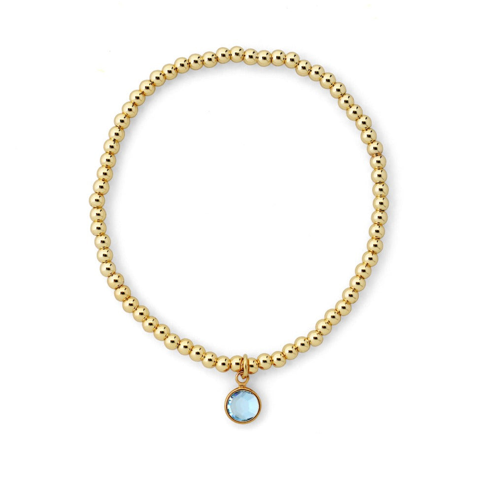 Joy by Corrine Smith März Armband Aquamarin Gold