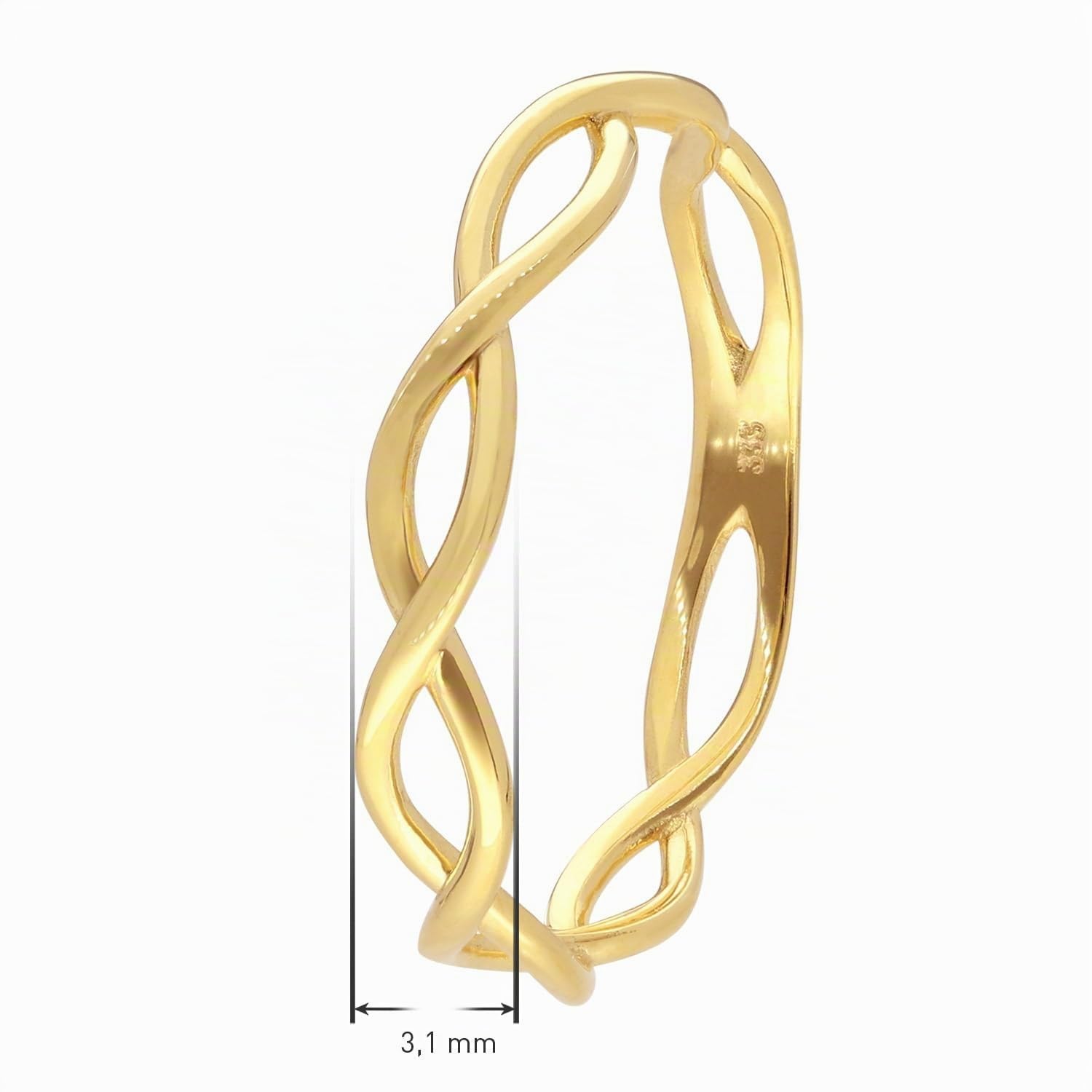 trendor Ringe Damenring Gold 333 Ring Gr. 58 68410