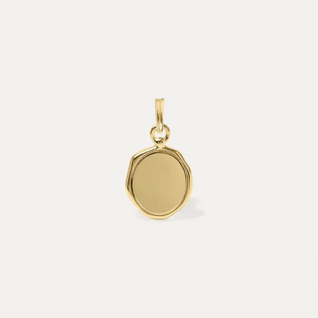 Stilnest Seal Anhänger 585 Gold gravierbar 14k