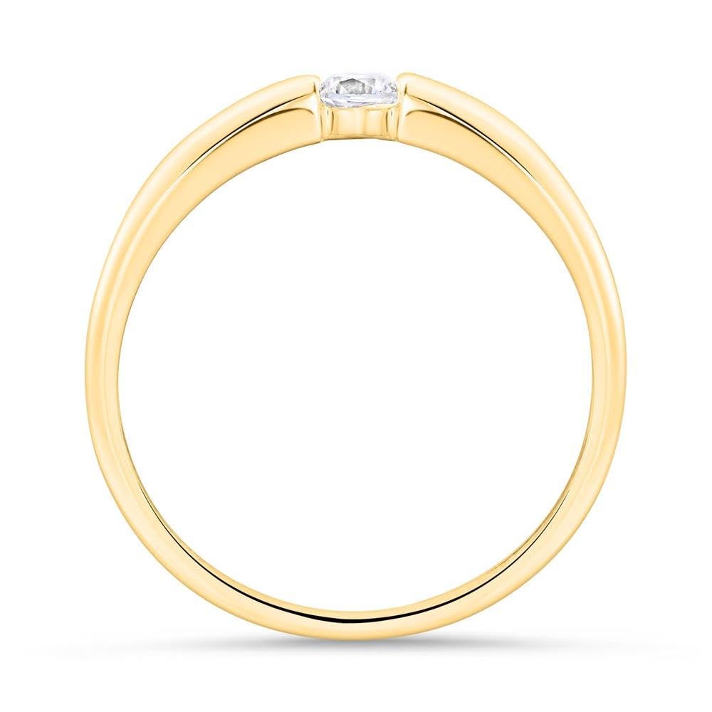 JEWLIX Verlobungsring 375 Gold Zirkonia 60mm