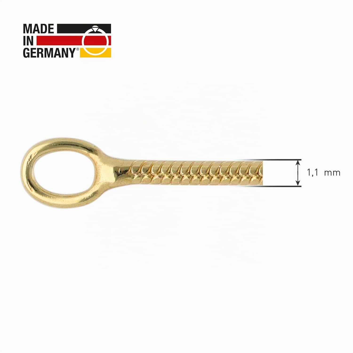 trendor Halsketten Schlangenkette 925 Silber 45 cm 1,1 mm