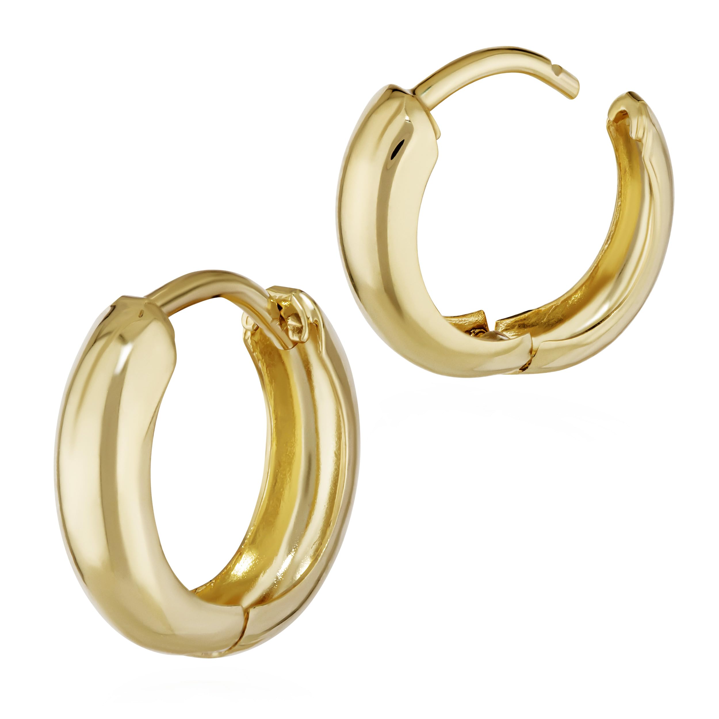 NKlaus JEWELLERY Klappcreolen 333 Gelbgold 12,2mm 1 Paar