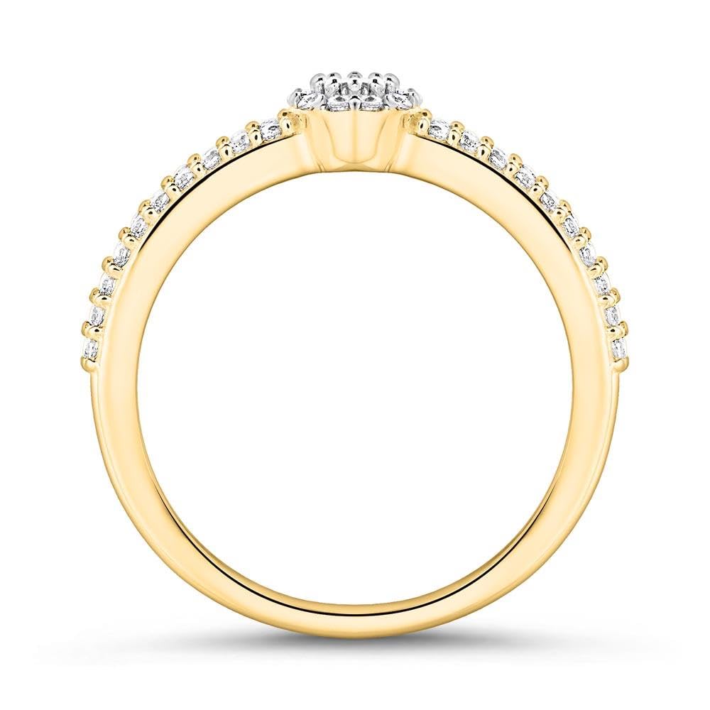 JEWLIX Verlobungsring Gold 375 56mm Zirkonia