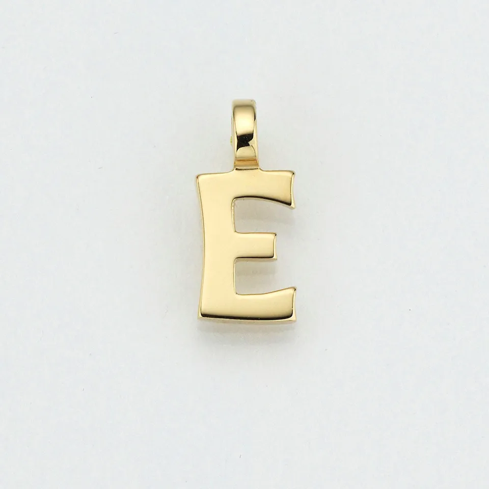 Eugen Rühle Anhänger Buchstabe E 585 Gold Pendant
