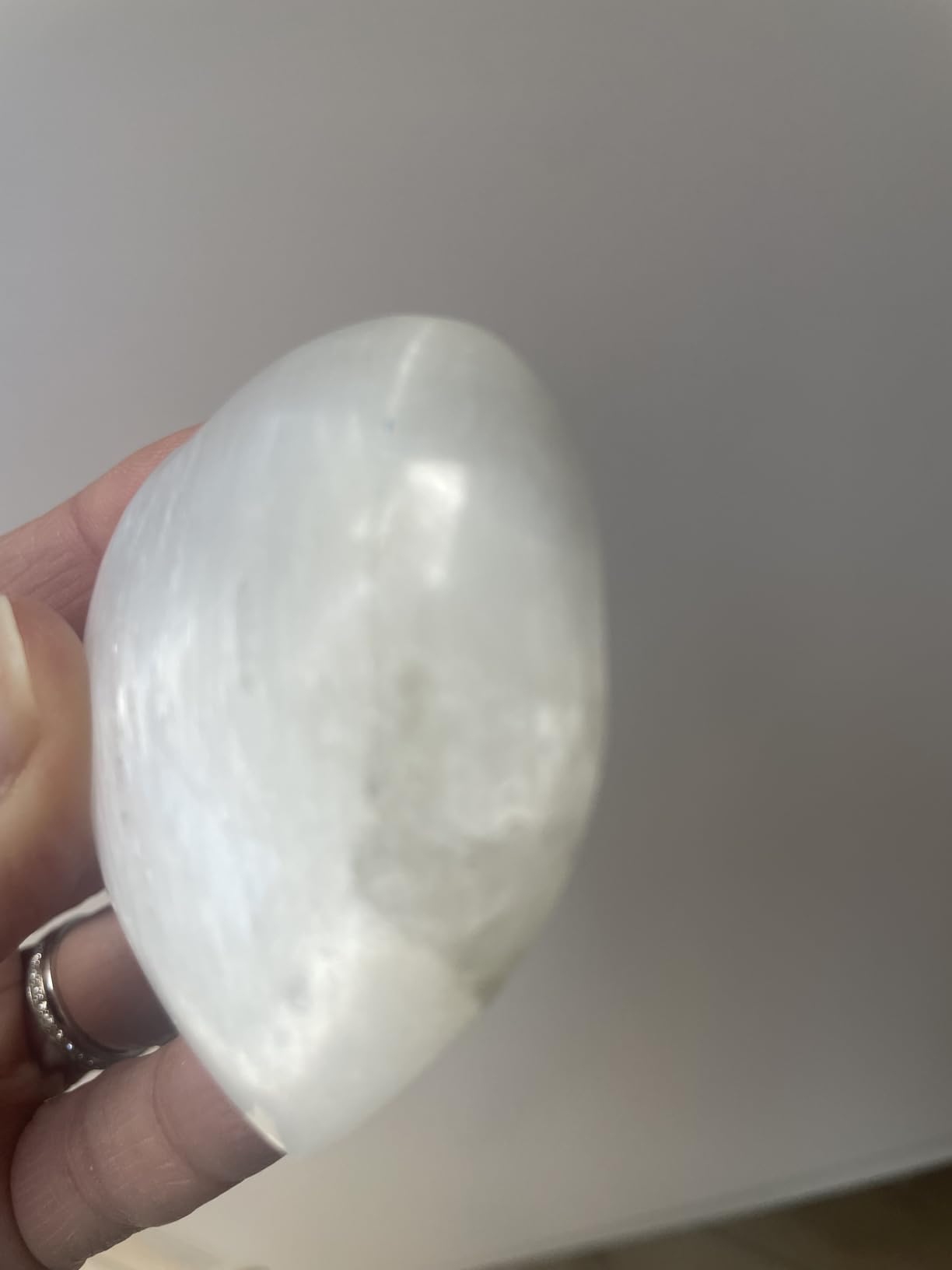 NKlaus HEALING CRYSTALS Selenit-Herz Heilstein 5,5 cm 1 Stück