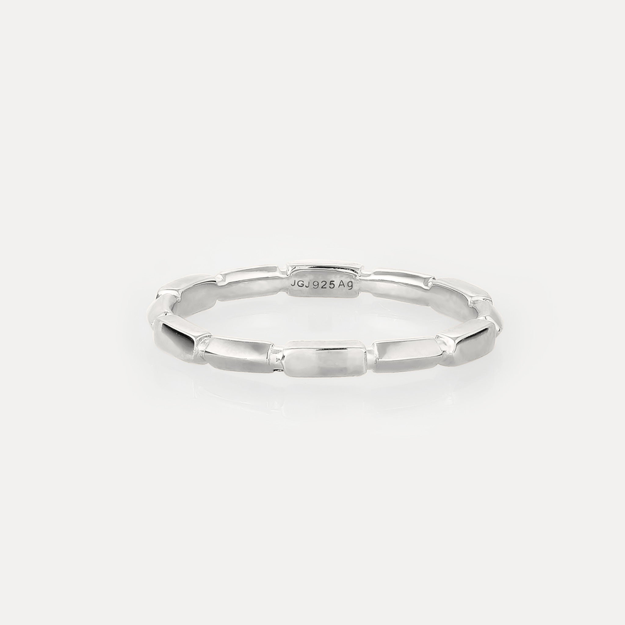 Stilnest Offset Brick Ring Gold Vermeil Größe 52