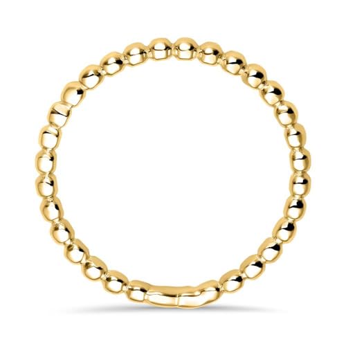 JEWLIX Kugeldesign Ring 14 Karat Gold Größe 52