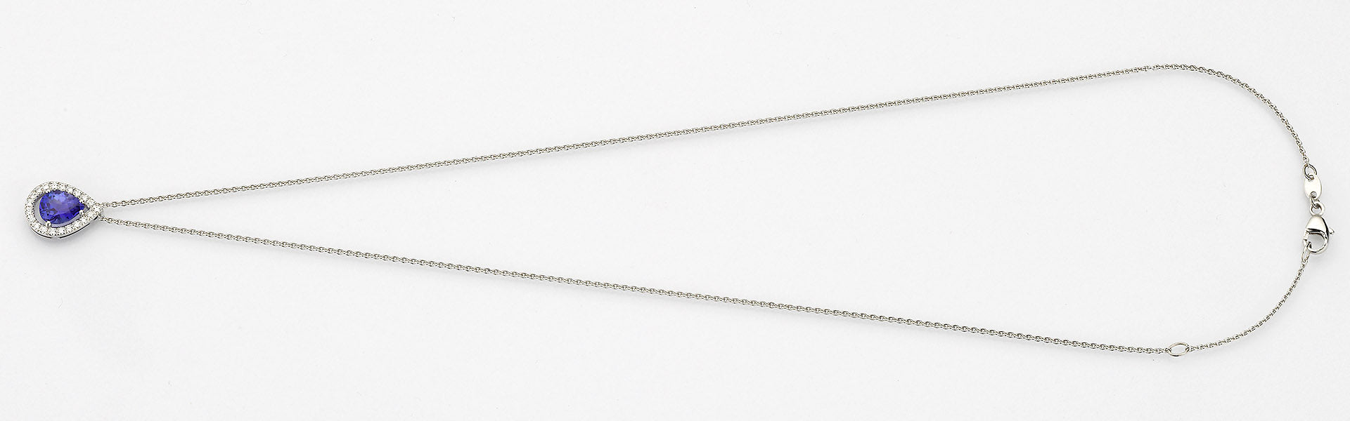 Eugen Rühle Anhänger 41.5876 Tropfen Tansanit Diamant 0,21ct 585GG