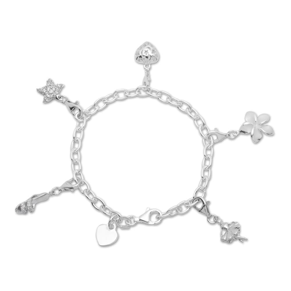 JEWLIX ID-Armbänder CB0008 Bettelarmband Silber 26 cm Herz