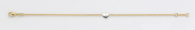 Eugen Rühle Armbänder 41.5107 Armband Herz 0,01ct 585 Gold