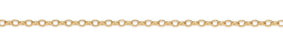 Eugen Rühle Erbsketten Rollo Chain Halskette 50cm 4,2mm 750 Rotgold