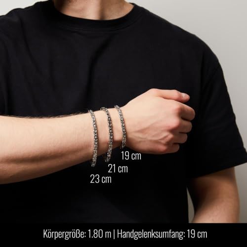 JEWLIX Königsarmbänder Armband Silber 925 5,5mm 23cm Herren