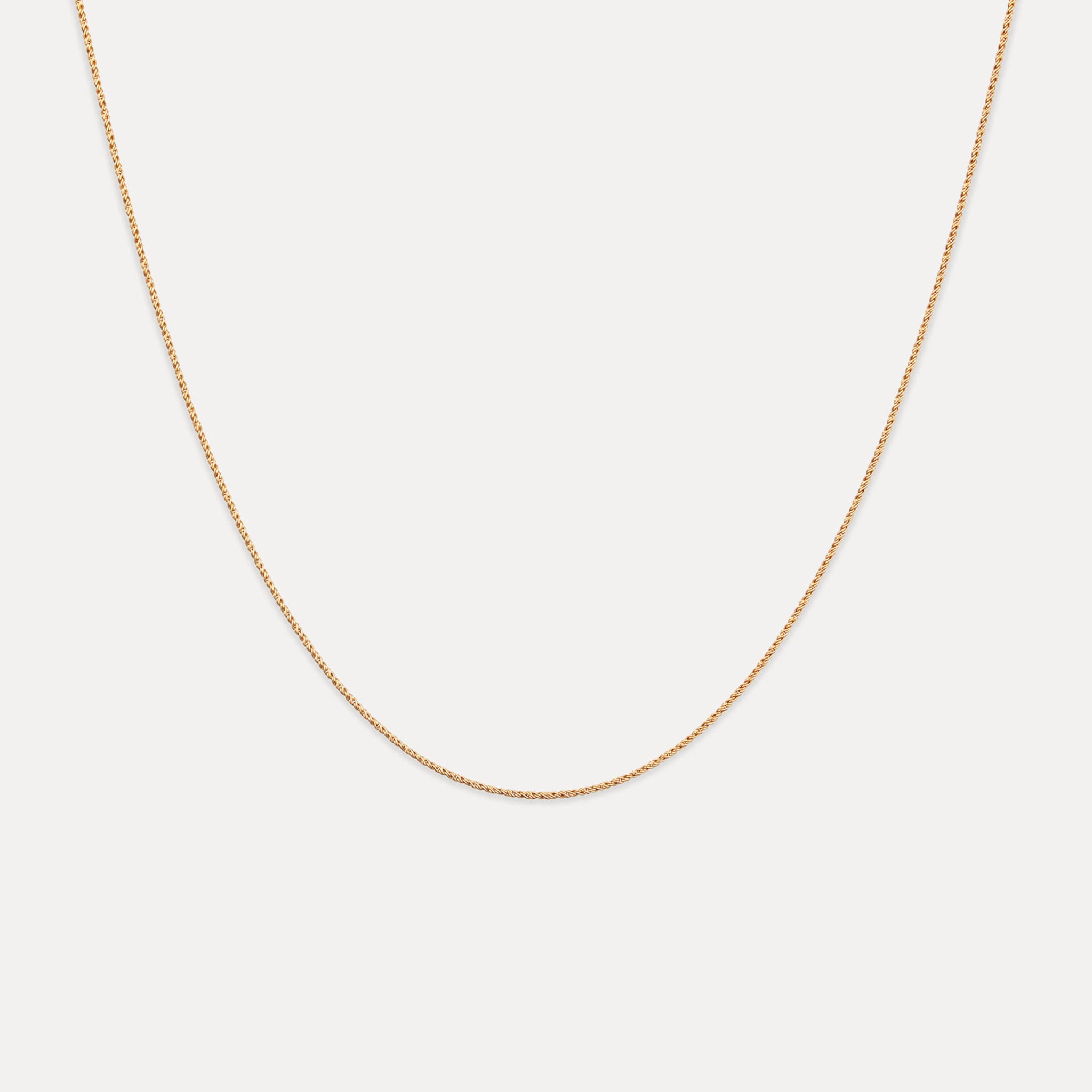 Stilnest Spiral Dainty Chain Choker Halskette Gold Vermeil