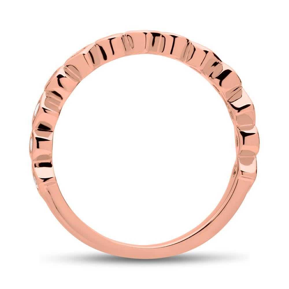 JEWLIX Ring 925 Silber rosévergoldet Größe 52 Zirkonia