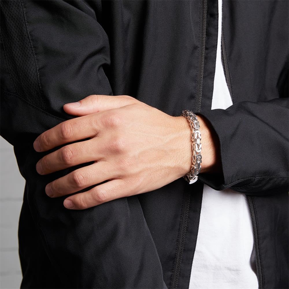 JEWLIX Königsarmband Silber 925 7,5 mm Herren-Armband