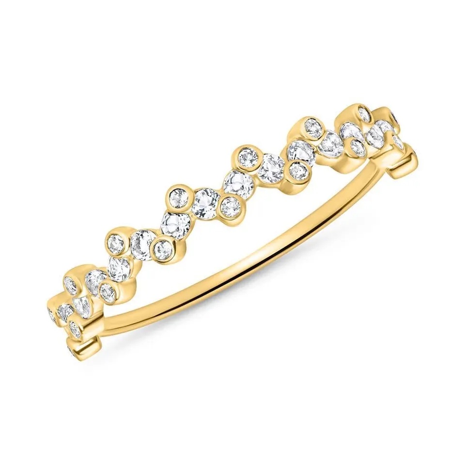 JEWLIX DR0525-G Damenring 585er Gelbgold Zick-Zack