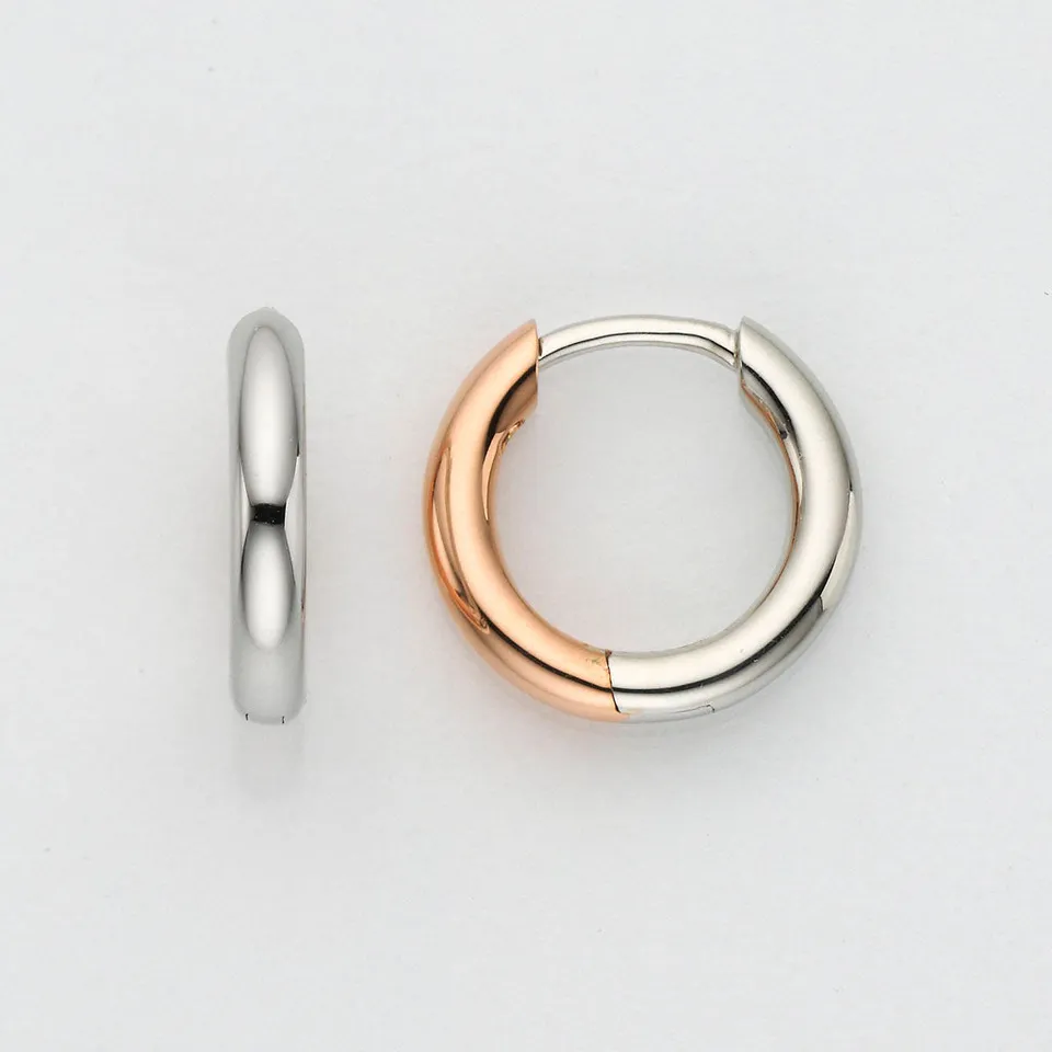 Eugen Rühle 80.7887.210-120 Scharnier-Creolen 13,5mm 590 Weißgold