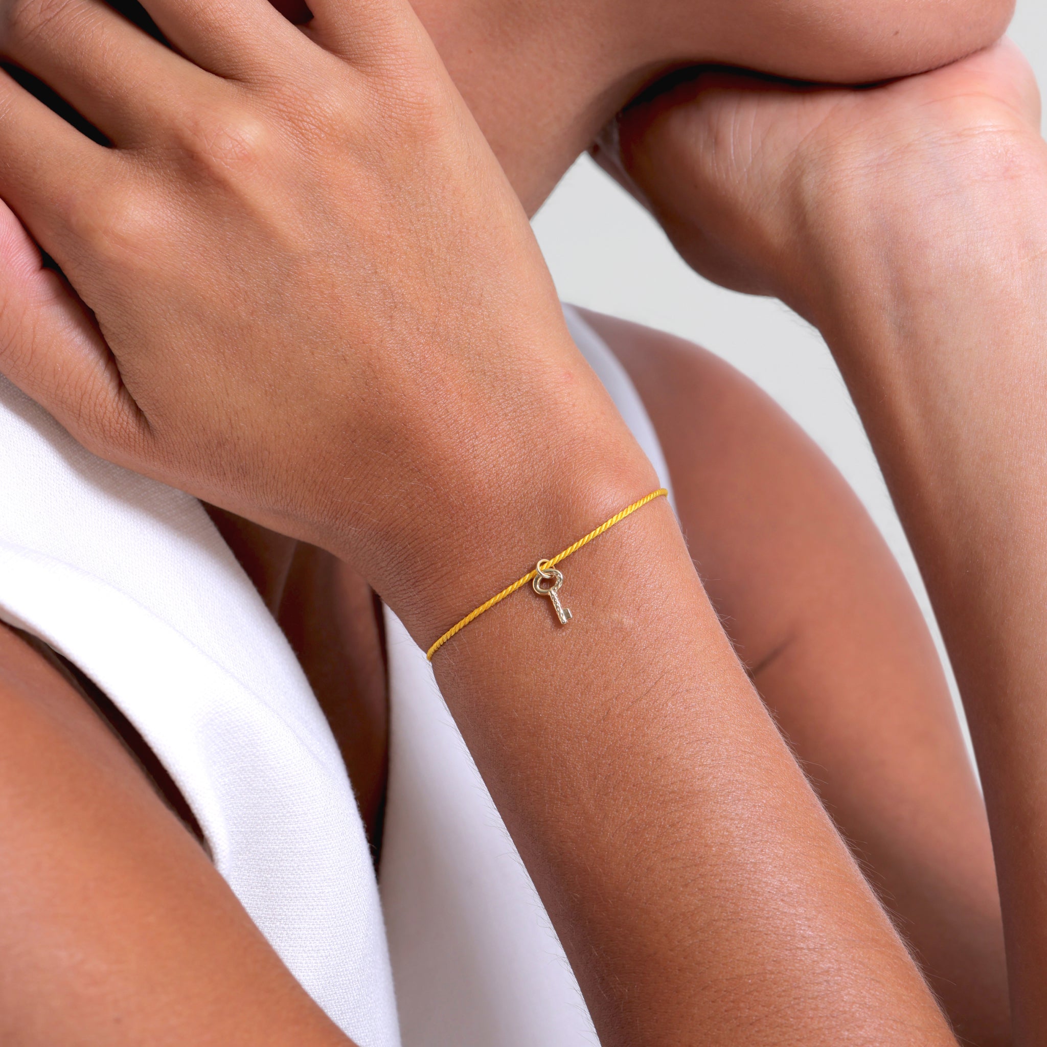 Stilnest Tiny Key Armband 585 Gold 16cm Schlüssel