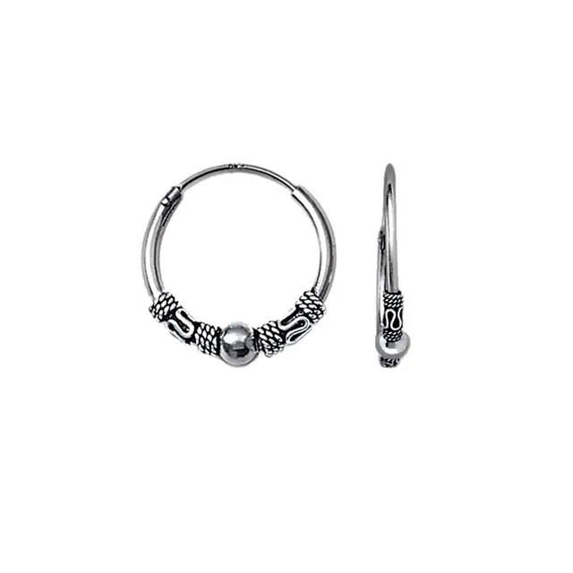 NKlaus Jewellery Keltische Creolen Ohrringe Silber 925 20 mm