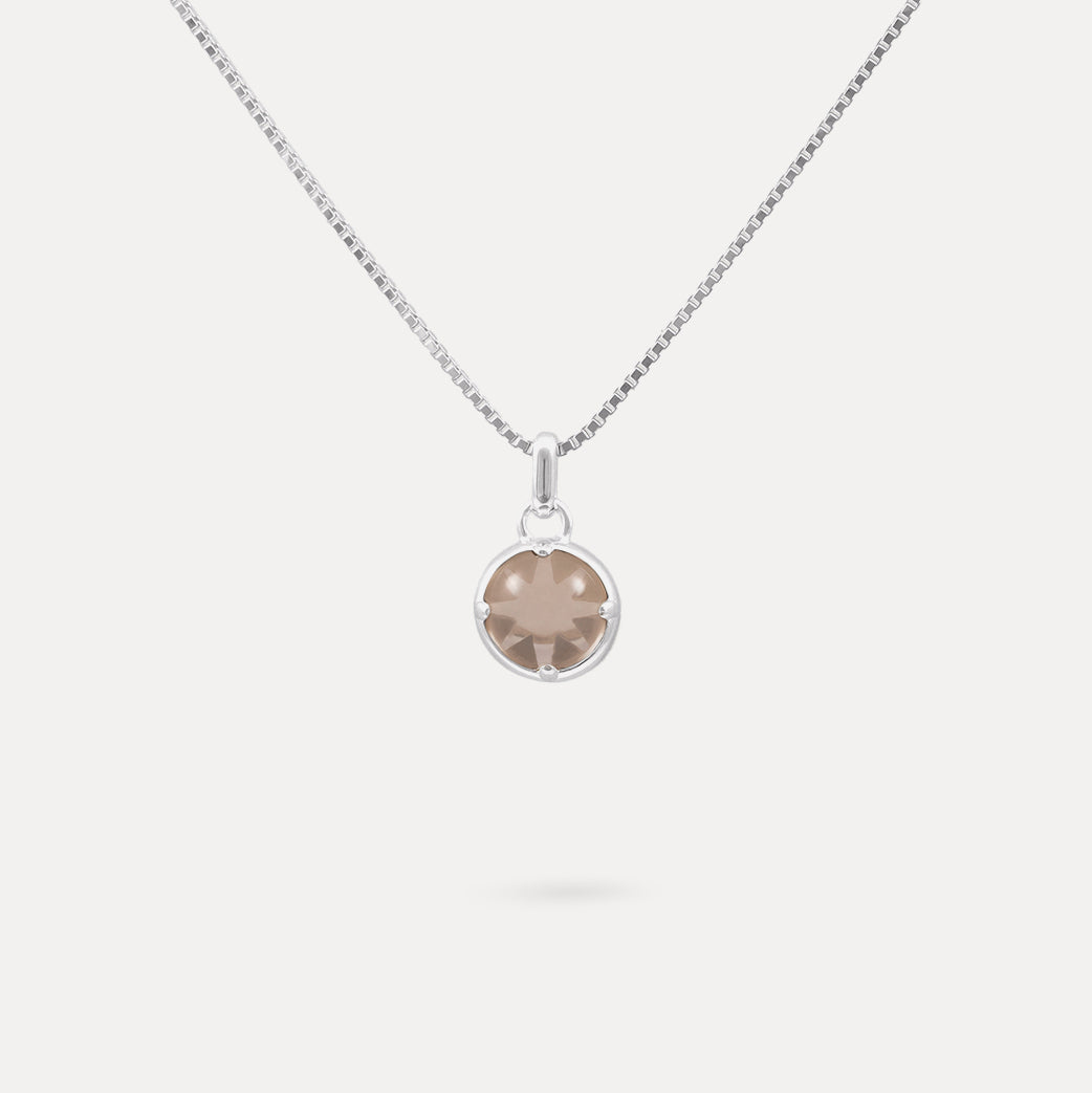 Stilnest Rosenquarz Instants of Love Kette Gold 45cm