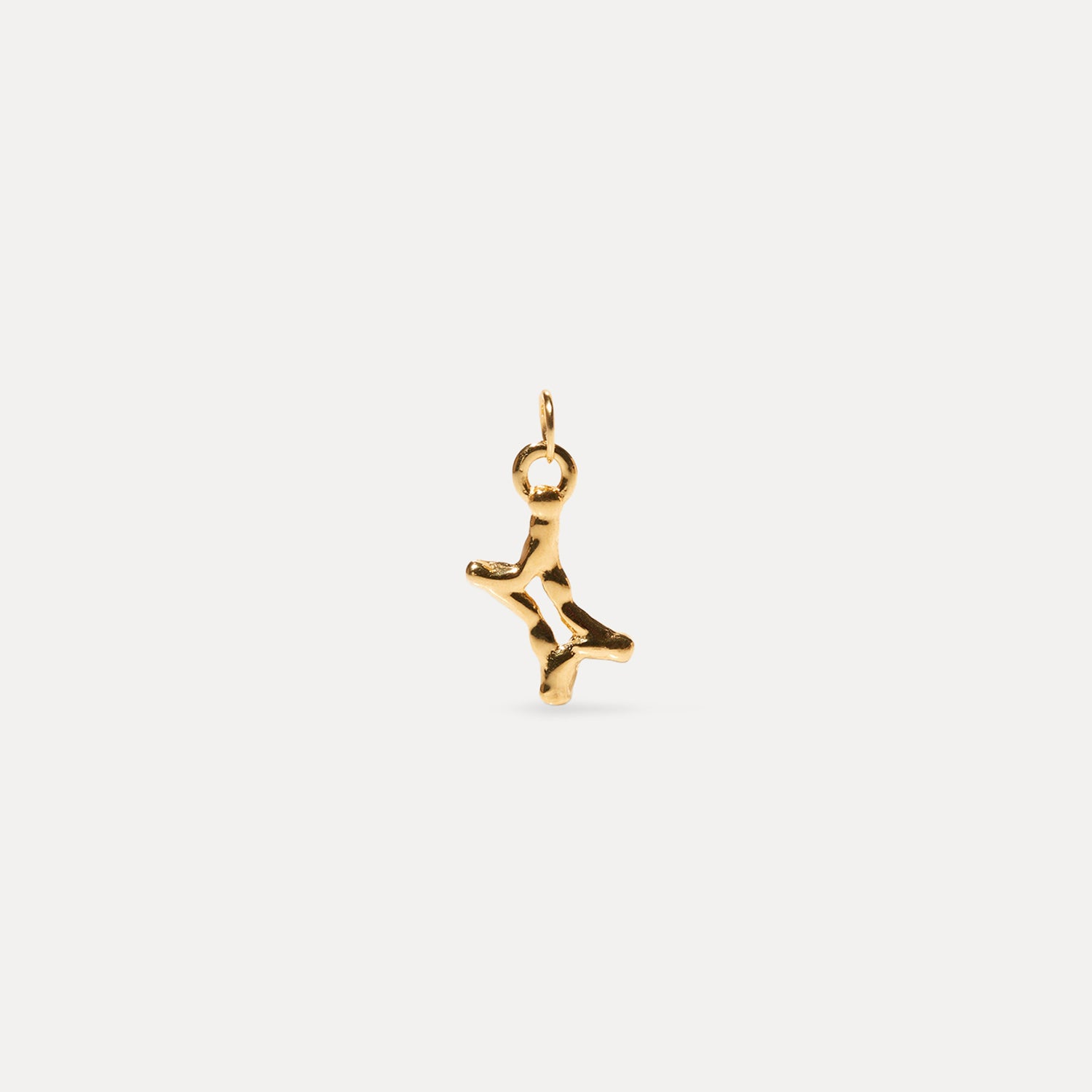 Stilnest Zodiac Charm Kette 45cm Gold Vermeil Krebs