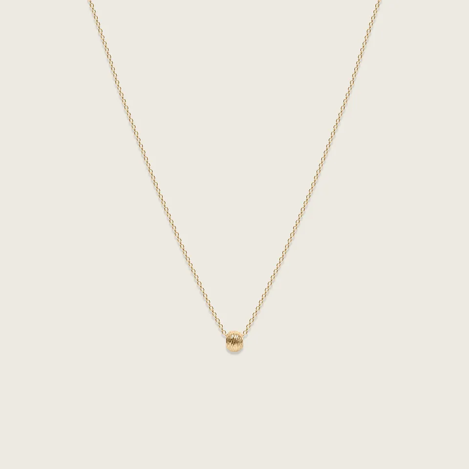 Stilnest Tousle Sphere Ankerkette 585 Gold Halskette 45cm