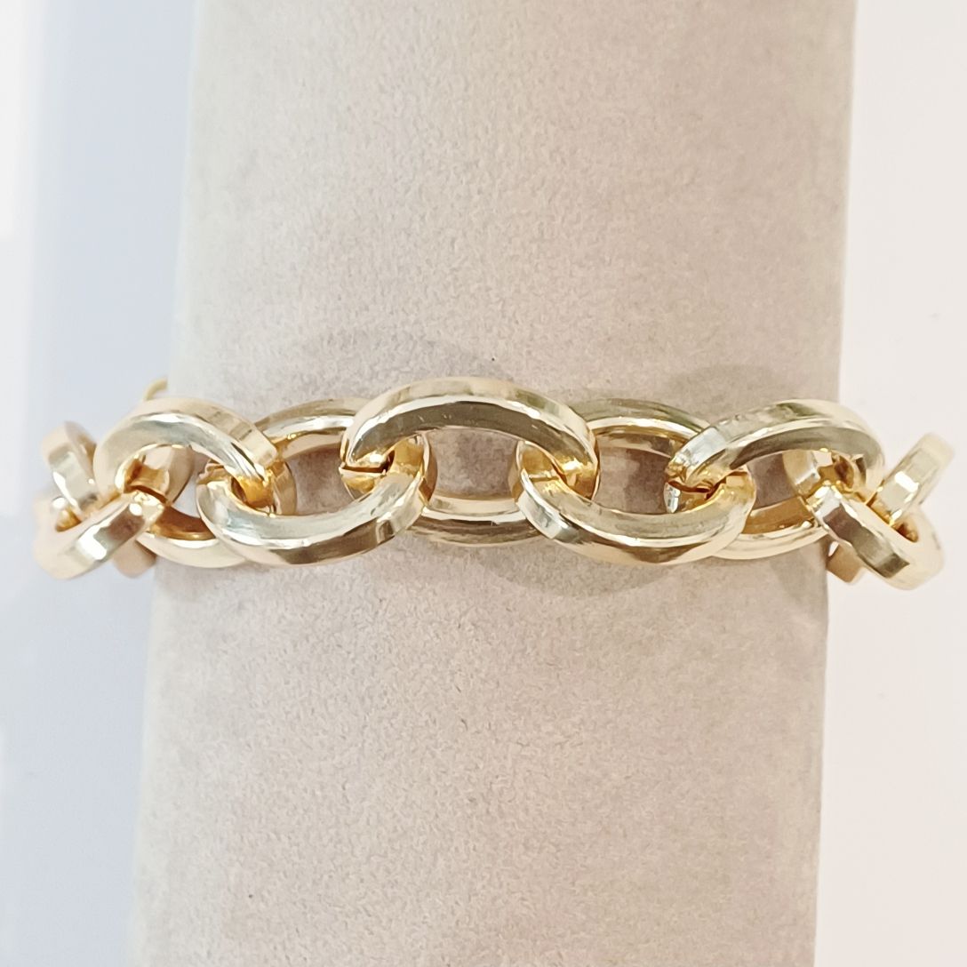 Alevá Bijoux Corsica Armreif Gold glänzend 15-19 cm