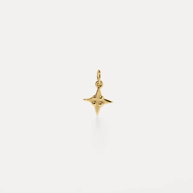 Stilnest Stella Stern Anhänger 585 Gold 14k Massivgold