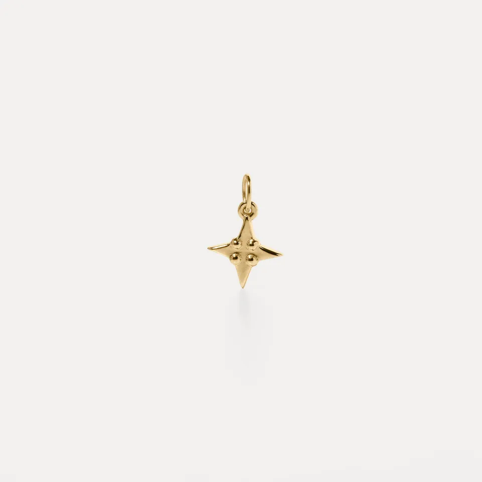 Stilnest Stella Stern Anhänger 585 Gold 14k Massivgold