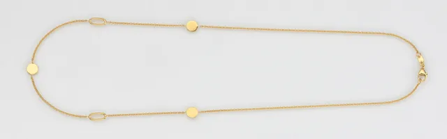 Eugen Rühle Colliers 20.5111 Ankerkette Halskette 585 Gelbgold Scheiben