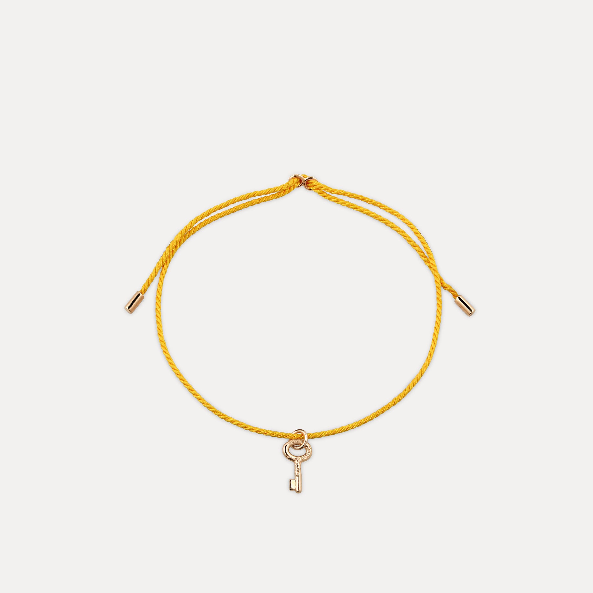 Stilnest Tiny Key Armband 585 Gold 16cm Schlüssel