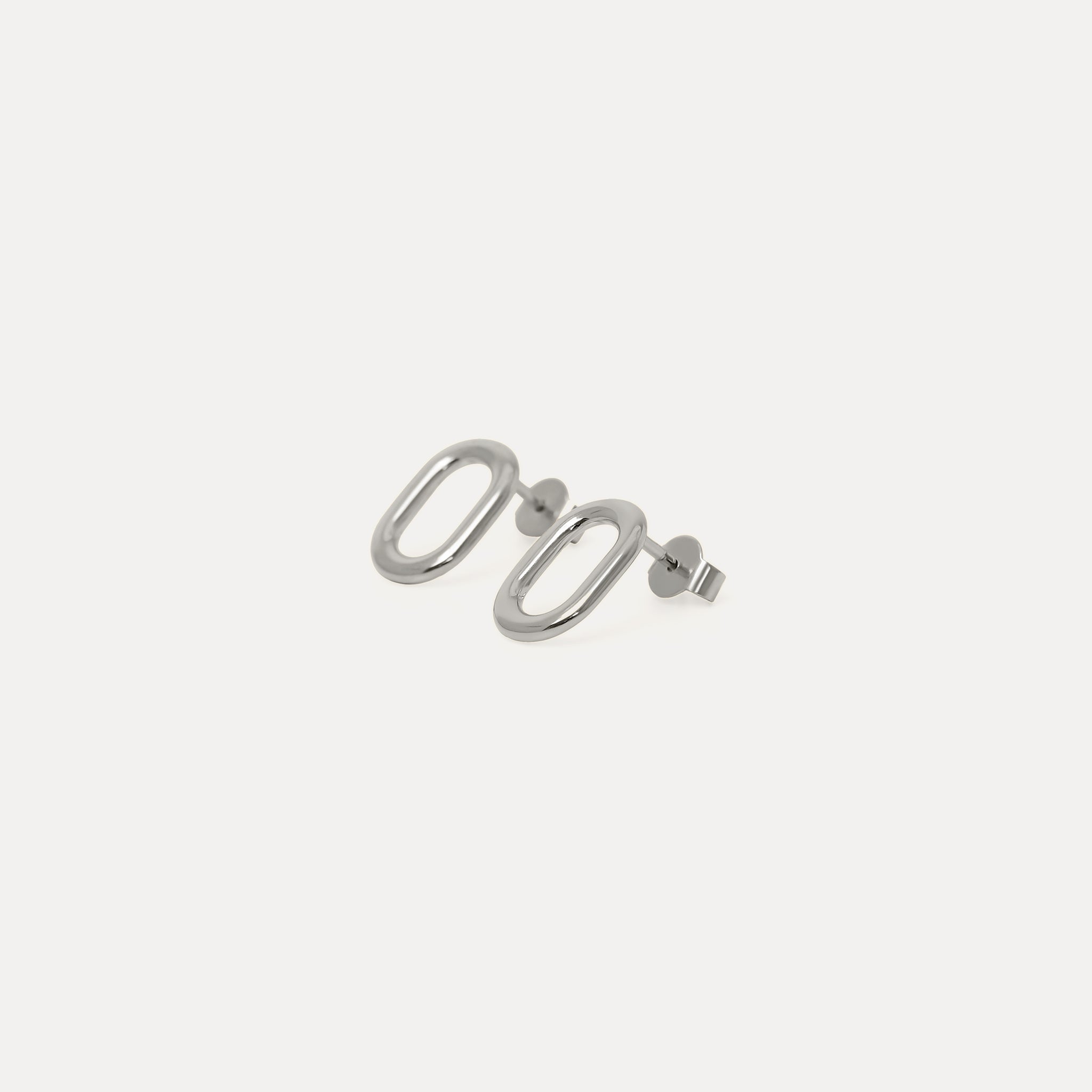 Stilnest O Bold Ohrstecker Ohrringe 24k Gold Vermeil