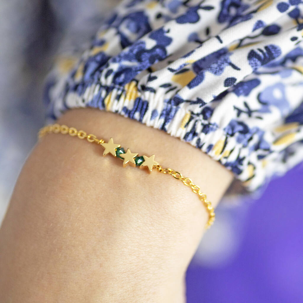 Joy by Corrine Smith Armband 30. Geburtstag Gold Sterne