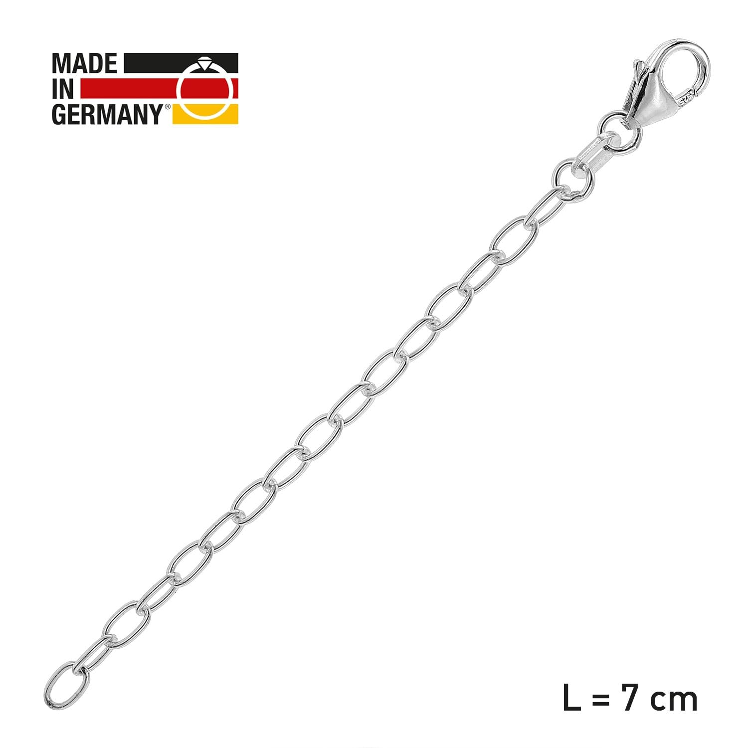 trendor 21666 Verlängerungskette 925 Silber 7cm