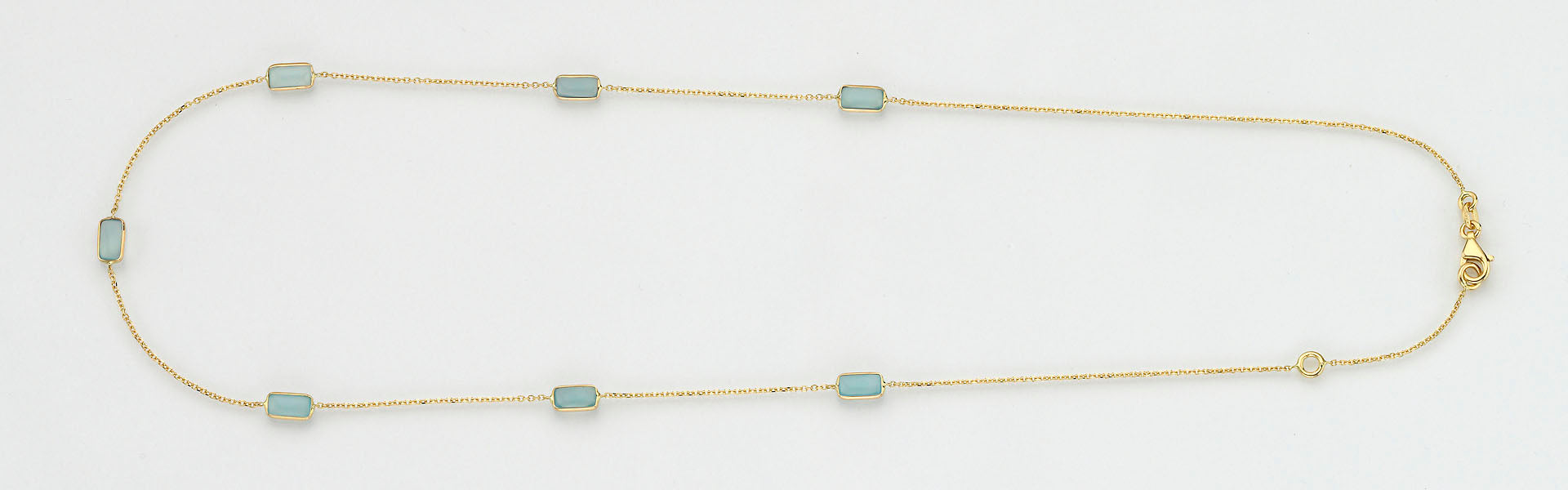 Eugen Rühle Colliers 37.4900 Collier 585 Gelbgold Aquamarin